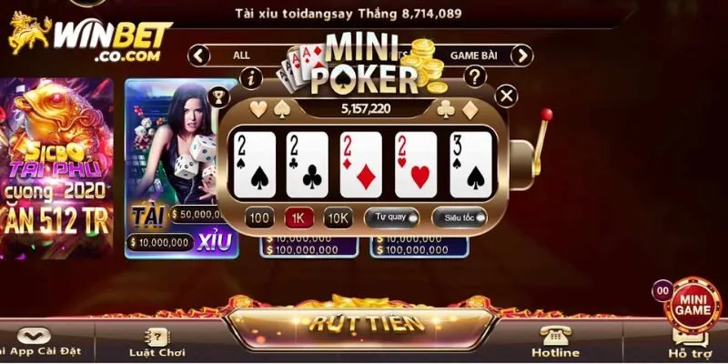 Luật lệ và liên kết thông dụng của game Mini Poker